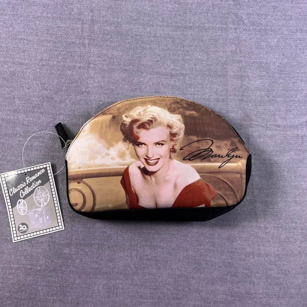 20th Century Fox Marilyn Monroe Classic Romance Cosmetic Pouch Women OS Black